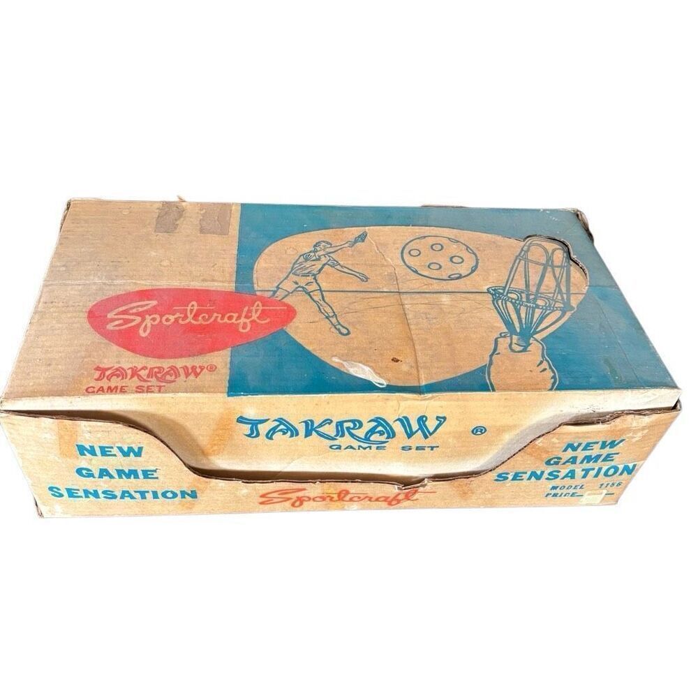 Sportcraft Takraw Game Set Model 1156 Vintage Lawn Game *Read*